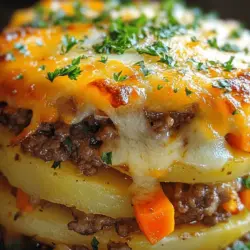 Comfort food has a special place in our hearts and our kitchens. It’s the kind of food that wraps around you like a warm blanket, offering solace during life’s many ups and downs. During the colder months, when the days are shorter and the nights are longer, comfort food becomes even more essential. It's a time for family gatherings, cozy evenings, and hearty meals that promote togetherness. One dish that epitomizes this comforting spirit is the Cheesy Hamburger Potato Delight. This delightful casserole combines familiar, satisfying ingredients into a dish that’s as inviting as it is delicious.