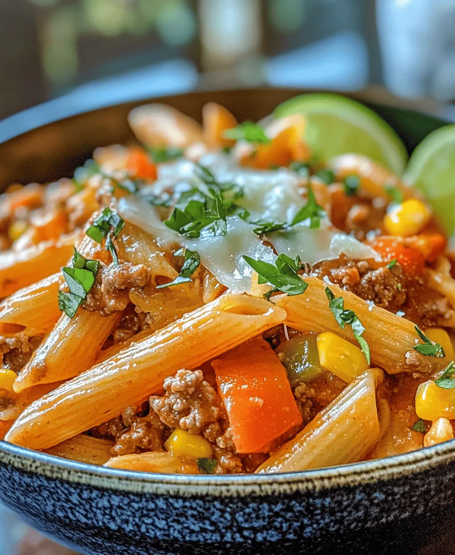 In today's fast-paced world, the popularity of one-pot meals has soared, and for good reason. They offer a simple and efficient way to create delicious meals without the hassle of multiple pots and pans. One such vibrant and flavorful dish that embodies this trend is Taco Fiesta One Pot Pasta. This recipe combines the beloved flavors of tacos with the comforting texture of pasta, making it a perfect solution for busy weeknights when you want something quick yet satisfying.