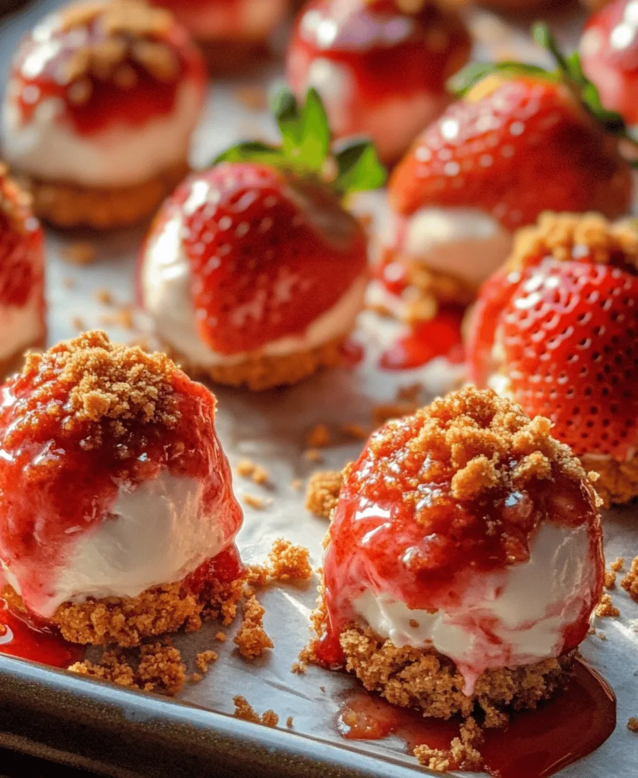 Strawberry Delight Cheesecake Bites are a delightful twist on a classic dessert, perfectly blending the creamy richness of cheesecake with the vibrant freshness of strawberries. This no-bake treat has quickly gained popularity among dessert enthusiasts, making it a go-to option for gatherings, parties, or simply satisfying a sweet craving. The appeal of these cheesecake bites lies not only in their irresistible flavor but also in their simplicity and the ease with which they can be prepared.