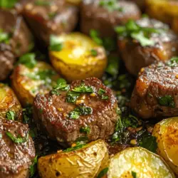 When it comes to satisfying meals that can be prepared quickly and easily, few dishes can rival the deliciousness of garlic butter steak bites paired with crispy potatoes. This recipe not only tantalizes the taste buds but also offers a delightful presentation, making it a perfect option for both casual weeknight dinners and more festive gatherings. The combination of tender steak bites infused with garlicky goodness and perfectly crisped potatoes creates a harmony of flavors that is hard to resist.