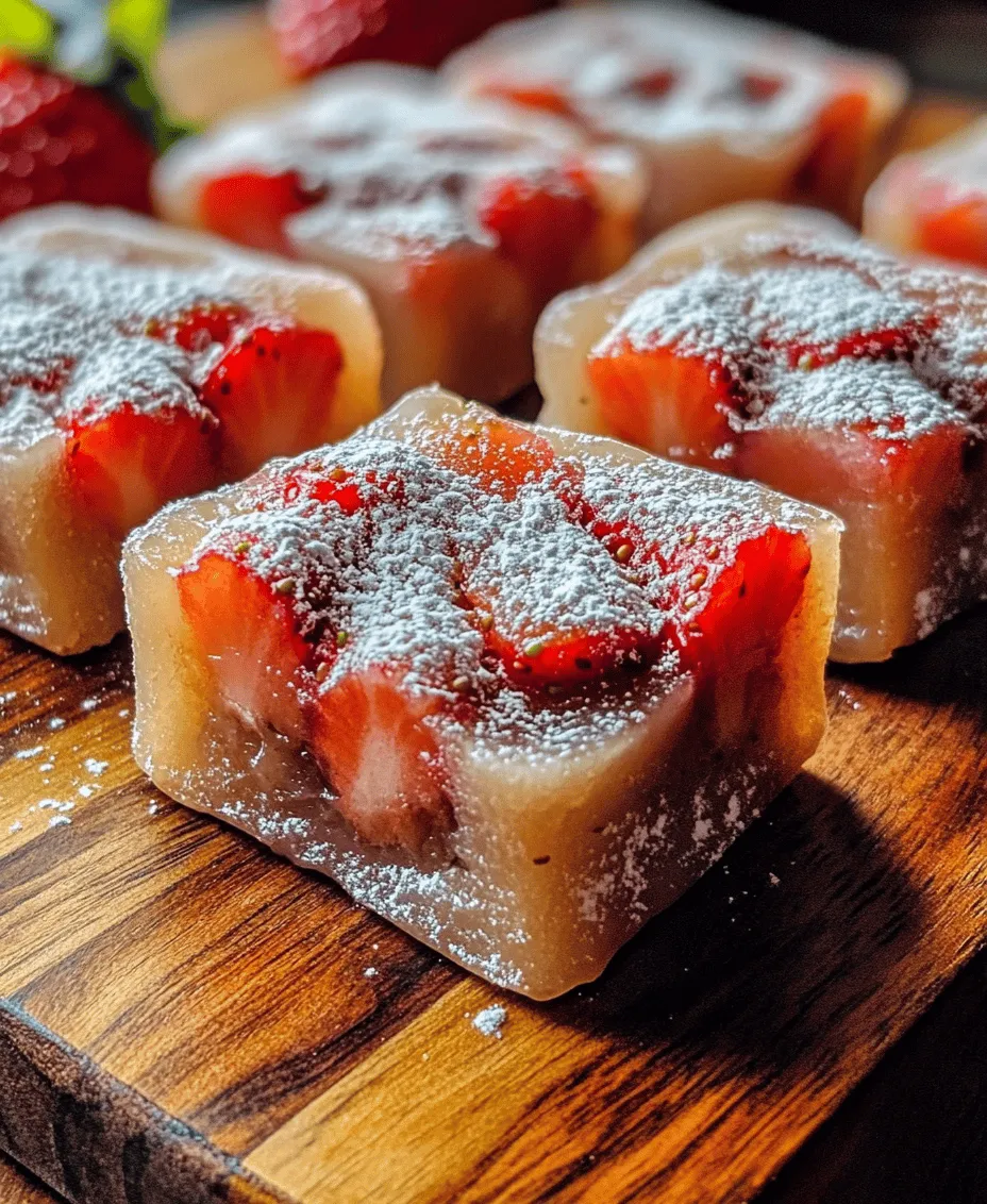 Mochi is traditionally made from glutinous rice, which is pounded into a smooth, elastic dough. This labor-intensive process is often done during special occasions, such as the Japanese New Year, where families come together to create this beloved confection. The act of making mochi is seen as a communal activity that fosters family bonds and preserves cultural heritage. In many households, this tradition is passed down through generations, with each family adding their unique twist to the recipe.