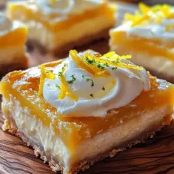 Before we dive into the preparation of these delicious Lemon Cream Pie Bars, it’s essential to understand the key ingredients that come together to create this delightful treat.