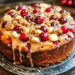 As the holiday season approaches, kitchens everywhere begin to fill with the enticing aromas of freshly baked goods. Festive baking has long been a cherished tradition, bringing families and friends together to celebrate with warmth, joy, and delectable treats. One such delightful creation that perfectly encapsulates the spirit of the season is the Cranberry Bliss Coffee Cake. This scrumptious cake, with its vibrant colors and rich flavors, serves as a wonderful centerpiece for holiday gatherings, brunches, or cozy afternoon teas.