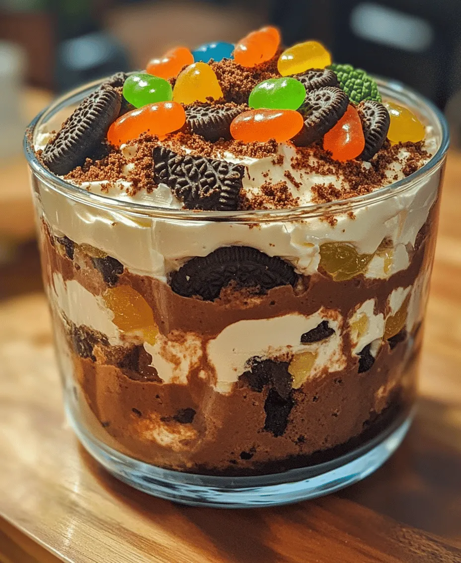 At its core, Oreo Dirt Cake is a layered dessert that features crushed Oreo cookies, rich chocolate pudding, and a creamy filling made with cream cheese and Cool Whip. Originating from the playful spirit of themed desserts popular in the 1980s and 1990s, this cake has become a staple at children’s parties and potlucks. Its fun and imaginative presentation has made it a go-to option for anyone looking to add a bit of whimsy to their dessert table.