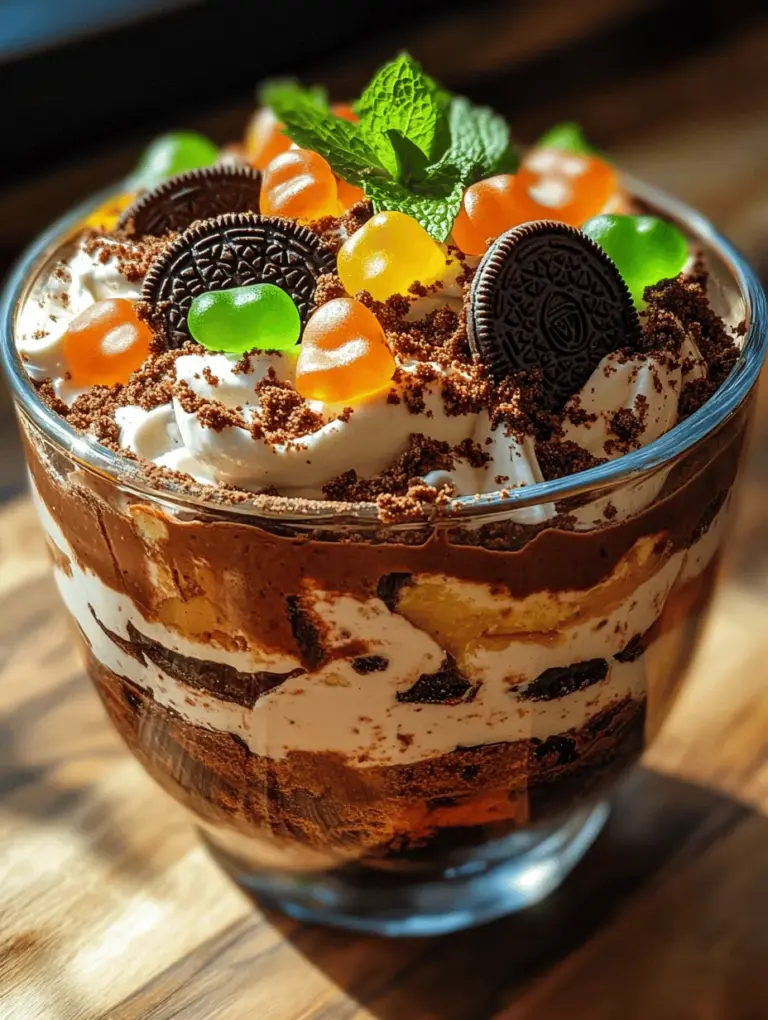 At its core, Oreo Dirt Cake is a layered dessert that features crushed Oreo cookies, rich chocolate pudding, and a creamy filling made with cream cheese and Cool Whip. Originating from the playful spirit of themed desserts popular in the 1980s and 1990s, this cake has become a staple at children’s parties and potlucks. Its fun and imaginative presentation has made it a go-to option for anyone looking to add a bit of whimsy to their dessert table.