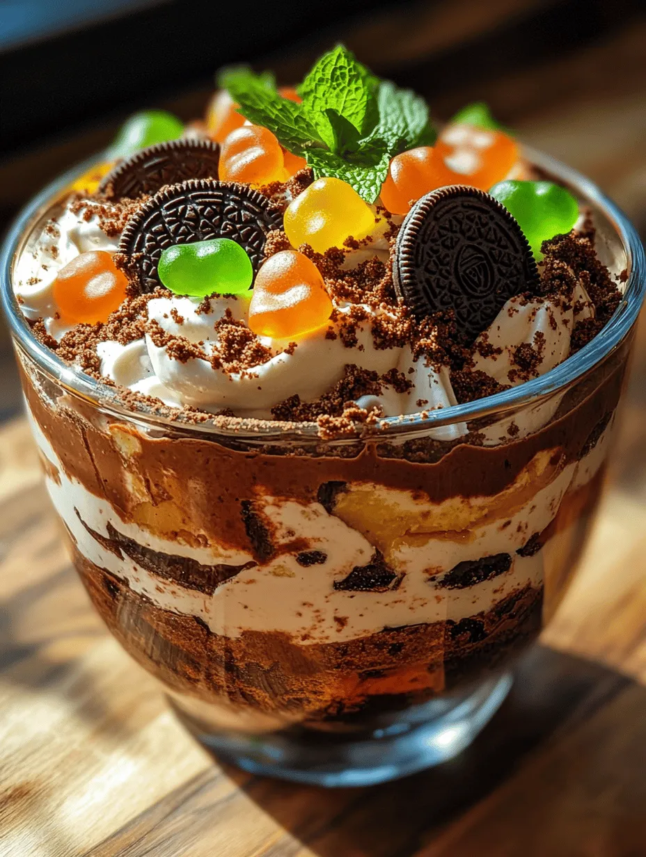 At its core, Oreo Dirt Cake is a layered dessert that features crushed Oreo cookies, rich chocolate pudding, and a creamy filling made with cream cheese and Cool Whip. Originating from the playful spirit of themed desserts popular in the 1980s and 1990s, this cake has become a staple at children’s parties and potlucks. Its fun and imaginative presentation has made it a go-to option for anyone looking to add a bit of whimsy to their dessert table.