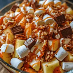 If you're on the lookout for a dessert that marries the sweetness of candy with the freshness of fruit, look no further than the Snickers Apple Delight Salad. This delightful dish is not just a salad; it’s a creamy, crunchy, and utterly delicious treat that has captured the hearts of dessert lovers everywhere. The combination of tart apples, rich Snickers bars, and fluffy whipped topping creates a harmonious balance of flavors and textures that is simply irresistible.