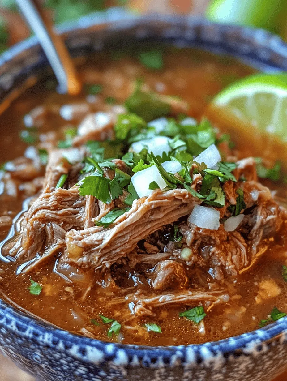 Birria is a beloved dish that embodies the rich culinary heritage of Mexico. Originating from the western state of Jalisco, this traditional Mexican stew has evolved over centuries into a celebrated staple at family gatherings, festive occasions, and street food markets. Known for its rich flavors and tender meat, birria is often served with warm tortillas, allowing diners to appreciate its complexity in every bite. The dish is not merely a meal; it is a symbol of community, culture, and the deep-rooted traditions of Mexican cuisine.