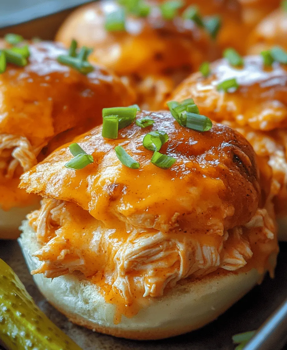 If you're looking for a dish that perfectly balances bold flavors with satisfying textures, look no further than Spicy Oven-Baked Buffalo Chicken Sliders. These sliders are not only delicious but also remarkably easy to prepare, making them an ideal choice for various occasions—whether it's a lively gathering with friends, a thrilling game day, or a cozy family dinner at home. Imagine the tantalizing blend of spicy buffalo chicken, cool ranch dressing, and gooey cheddar cheese all nestled within soft, pillowy slider buns. This combination creates a delightful bite that is sure to please even the pickiest eaters.