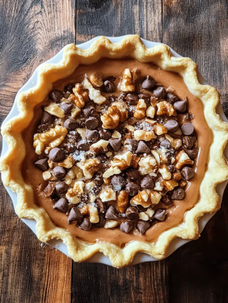 Delve into the delightful world of desserts with our Toll House Chocolate Chip Pie, a beloved classic that marries the rich flavors of chocolate and nuts in a warm, gooey filling encased in a buttery pie crust. This recipe not only captures the essence of a traditional chocolate chip cookie but elevates it to a decadent pie form. Ideal for family gatherings, holidays, or just a cozy night in, this pie is sure to please chocolate lovers of all ages. In this article, we will explore the history of chocolate chip desserts, the benefits of homemade pies, detailed ingredient breakdowns, and step-by-step instructions to ensure your baking success.