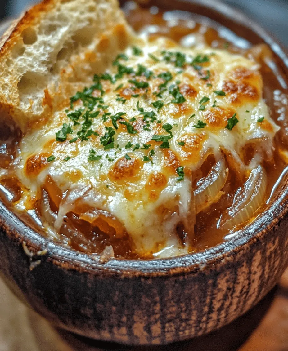 French onion soup is a classic dish deeply rooted in French culinary tradition, celebrated not only for its rich, savory flavors but also for its comforting warmth. It’s a dish that evokes feelings of nostalgia and homeliness, making it a popular choice during the colder months when a warm, hearty meal is particularly inviting. Imagine a bowl of golden, bubbling broth topped with crusty bread and melted cheese—this indulgent experience is what makes French onion soup a beloved staple around the world.
