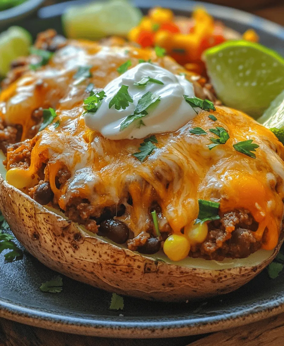 Taco Potatoes present a delightful twist on the classic baked potato, merging the heartiness of this beloved staple with the vibrant and zesty flavors of traditional Mexican cuisine. Imagine a fluffy potato, baked to perfection, and then generously filled with a savory mixture of seasoned ground meat, beans, corn, cheese, and your favorite toppings. This dish encapsulates the essence of comfort food while introducing a burst of flavors that dance on the palate.