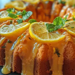 Lemon desserts have a unique appeal that captures the hearts and palates of many. Their refreshing and zesty flavors evoke feelings of sunshine and warmth, making them a favorite choice for spring and summer gatherings. From tangy lemon bars to creamy lemon meringue pie, there’s something about the bright, citrusy notes of lemon that transforms any dessert into an uplifting experience. Among these delightful treats, the Bundt cake stands out—not just for its taste, but for its stunning visual appeal and moist texture.