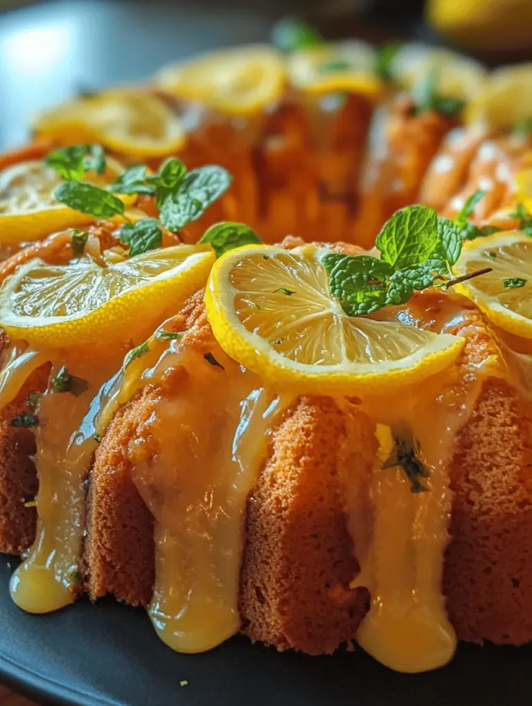 Lemon desserts have a unique appeal that captures the hearts and palates of many. Their refreshing and zesty flavors evoke feelings of sunshine and warmth, making them a favorite choice for spring and summer gatherings. From tangy lemon bars to creamy lemon meringue pie, there’s something about the bright, citrusy notes of lemon that transforms any dessert into an uplifting experience. Among these delightful treats, the Bundt cake stands out—not just for its taste, but for its stunning visual appeal and moist texture.