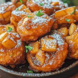 In the world of comfort food, few things can beat the warm, sweet, and slightly spiced goodness of apple fritters. These Crispy Baked Apple Fritters provide a delightful alternative to the traditional fried version, allowing you to indulge in a beloved treat without the extra oil. Perfect for breakfast, a snack, or even dessert, this recipe is destined to become a cherished favorite in your household. With fresh, juicy apples, aromatic spices, and a light, crispy texture, let’s explore how to make these delectable treats from scratch.