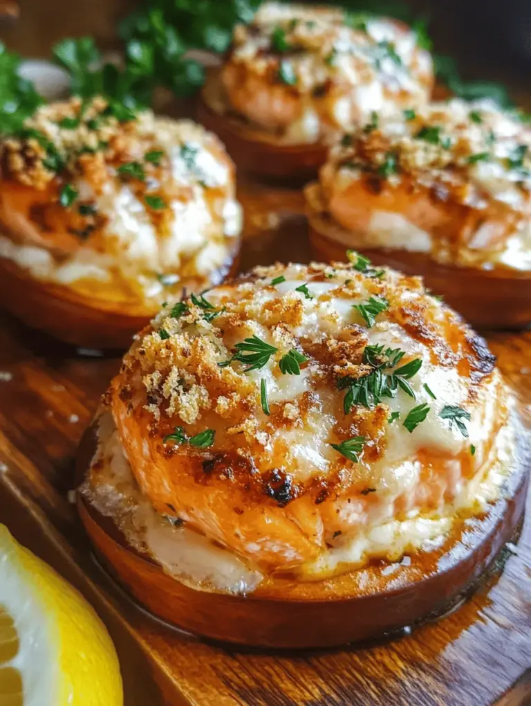 Delve into the world of culinary indulgence with our exquisite Crab & Shrimp Filled Salmon recipe. This dish elegantly combines the rich flavors of seafood with the delicate texture of salmon, creating a meal that is both visually stunning and delectable. Packed with protein and essential nutrients, this dish not only pleases the palate but also nourishes the body. Whether you're planning a special dinner or simply want to elevate your weeknight meals, this recipe will impress your guests and satisfy your taste buds.