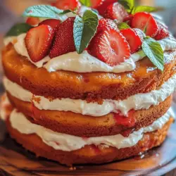 Strawberry desserts hold a special place in the hearts of many, evoking memories of sunlit picnics, summer celebrations, and joyous gatherings. Among these delightful treats, strawberry cake stands out as a true celebration of flavor and freshness. This particular recipe for the best strawberry cake ever promises to deliver an unforgettable experience, combining the moist, tender texture of the cake with the vibrant sweetness of fresh strawberries, all beautifully complemented by a light and airy whipped cream frosting.