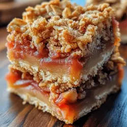 To create the perfect Tangy Rhubarb Bliss Bars, it's essential to assemble the layers thoughtfully. Start by evenly distributing the rhubarb filling over the crust, ensuring that every bite is packed with flavor. Here are some tips for achieving that perfect balance: