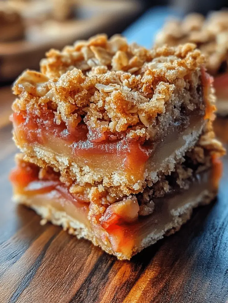 To create the perfect Tangy Rhubarb Bliss Bars, it's essential to assemble the layers thoughtfully. Start by evenly distributing the rhubarb filling over the crust, ensuring that every bite is packed with flavor. Here are some tips for achieving that perfect balance: