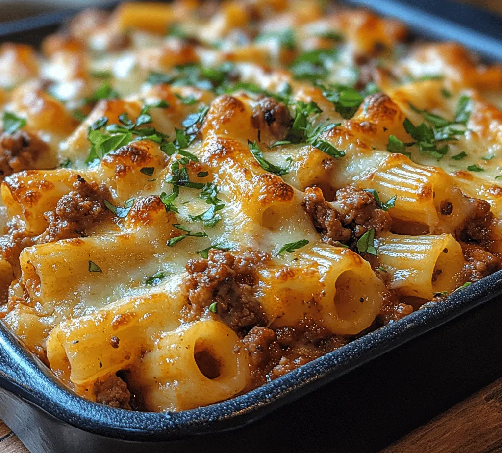 To create the perfect cheesy baked ziti, it’s essential to understand the role each ingredient plays in this delightful dish. Here’s a closer look at what you will need and why each component is important: