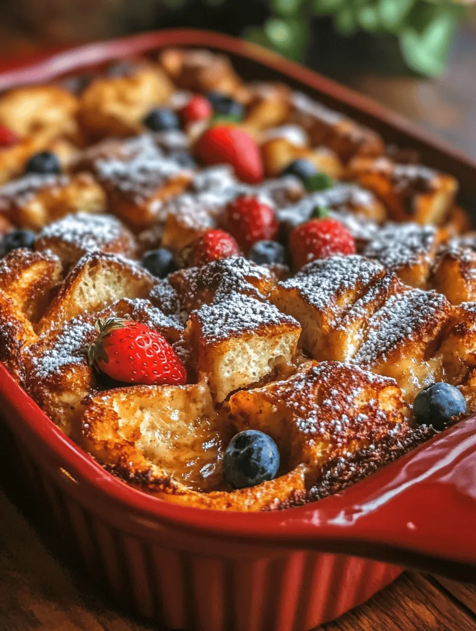 The foundation of any good French toast casserole is the bread, and for this recipe, using challah or brioche is highly recommended. Both types of bread are enriched, meaning they contain eggs and butter, which provide a rich texture and flavor.