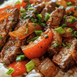 Sizzling Chinese Pepper Steak is a dish that tantalizes taste buds with its vibrant colors, robust flavors, and delightful textures. This stir-fry classic is a staple in many Chinese restaurants, known for its mouthwatering combination of tender beef, crunchy vegetables, and a savory sauce that brings everything together harmoniously. The appeal of this dish lies not only in its taste but also in its ability to showcase the beauty of Chinese cuisine, which emphasizes a balance of flavors and textures.