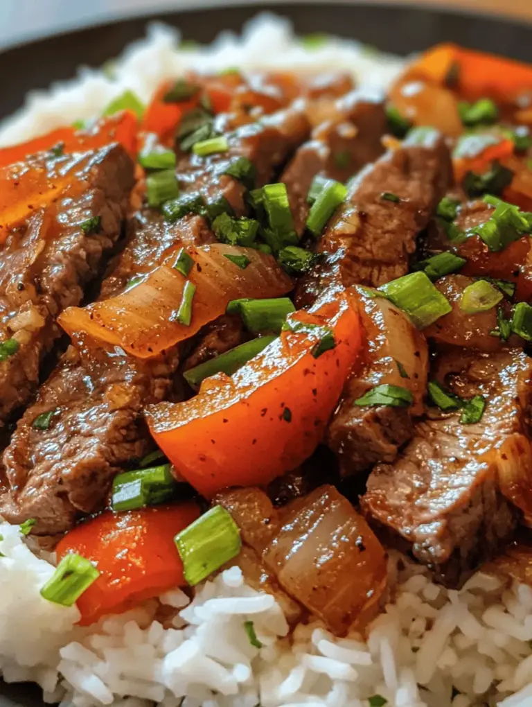 Sizzling Chinese Pepper Steak is a dish that tantalizes taste buds with its vibrant colors, robust flavors, and delightful textures. This stir-fry classic is a staple in many Chinese restaurants, known for its mouthwatering combination of tender beef, crunchy vegetables, and a savory sauce that brings everything together harmoniously. The appeal of this dish lies not only in its taste but also in its ability to showcase the beauty of Chinese cuisine, which emphasizes a balance of flavors and textures.