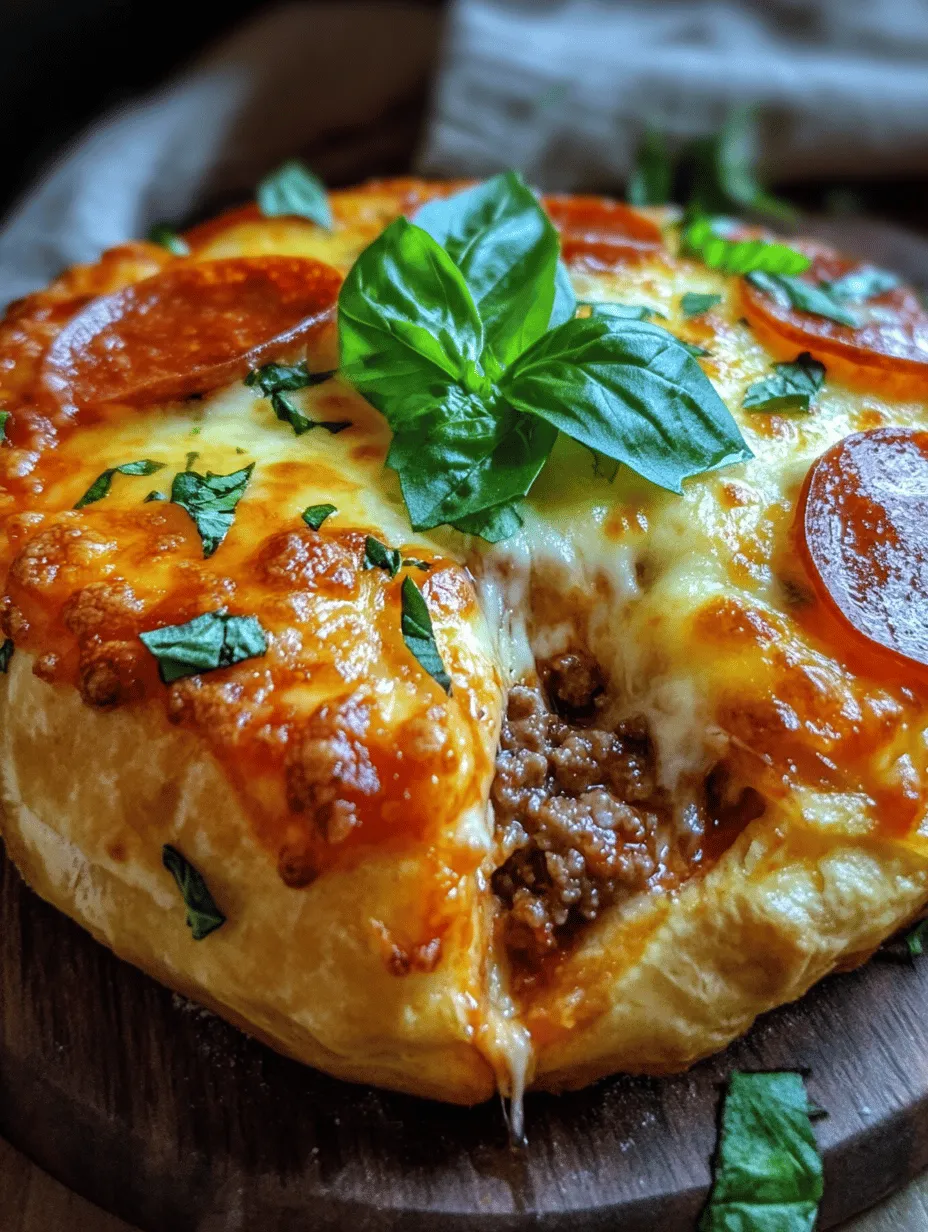 The Pizza Burger Pie is an innovative culinary creation that seamlessly merges two beloved comfort foods—pizza and burgers—into one mouthwatering dish. This fusion recipe is not only a feast for the eyes but also a celebration of flavors and textures that appeals to diners of all ages. Whether you’re hosting a family dinner, planning a casual gathering with friends, or looking for a fun dish to serve at a party, the Pizza Burger Pie is a showstopper that is sure to impress.