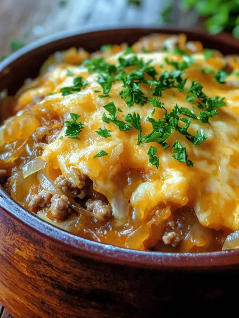 When it comes to comfort food, few dishes evoke the warmth and nostalgia of a homemade casserole. The Savory Sauerkraut Casserole Delight stands out as a heartwarming recipe that brings together a medley of flavors and textures, perfect for family gatherings or a cozy weeknight dinner. Originating from Eastern European kitchens, particularly those in Germany and Poland, sauerkraut has long been celebrated not just for its tangy taste but also for its cultural significance. This casserole is a delightful amalgamation of savory ingredients, harmoniously layered to create a dish that is both satisfying and soul-soothing.