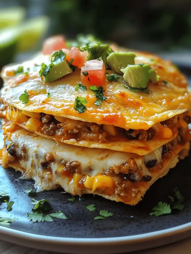 Nachos have carved a permanent place in the hearts of snack lovers across the globe. Originating from Mexico, this versatile dish has become a quintessential party food, perfect for game nights, casual gatherings, and family dinners. The traditional nacho typically consists of tortilla chips topped with melted cheese, peppered with jalapeños, and accompanied by a variety of dips. However, the Fun Fiesta Nacho Stack takes this beloved snack to a whole new level, transforming it into a vibrant, layered dish that’s as much a feast for the eyes as it is for the palate.