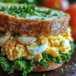 Egg salad sandwiches have long been a beloved staple in lunchboxes and picnics, celebrated for their comforting, creamy texture and versatility. Whether served on a slice of your favorite bread, in a wrap, or even atop a bed of greens, egg salad is a dish that can cater to various tastes and dietary preferences. The classic recipe is simple, typically featuring hard-boiled eggs mixed with mayonnaise and basic seasonings. But what if we told you there's a way to elevate this beloved dish to new heights?