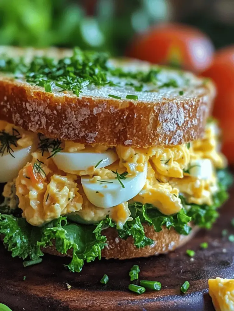 Egg salad sandwiches have long been a beloved staple in lunchboxes and picnics, celebrated for their comforting, creamy texture and versatility. Whether served on a slice of your favorite bread, in a wrap, or even atop a bed of greens, egg salad is a dish that can cater to various tastes and dietary preferences. The classic recipe is simple, typically featuring hard-boiled eggs mixed with mayonnaise and basic seasonings. But what if we told you there's a way to elevate this beloved dish to new heights?