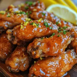 Chicken wings have long been a staple in the culinary world, cherished for their versatility and ability to adapt to a myriad of flavors. Whether served as an appetizer at a party or the main attraction during a game day gathering, wings offer a satisfying bite that can cater to any palate. Among the many variations available, Honey Lemon Pepper Wings stand out as a delightful combination of sweetness, tanginess, and a hint of spice. This recipe not only pleases the taste buds but also showcases the harmonious blend of fresh ingredients, making it a must-try for wing lovers everywhere.