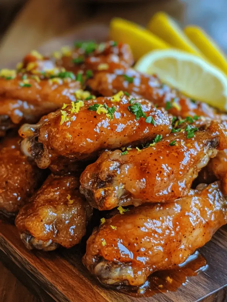 Chicken wings have long been a staple in the culinary world, cherished for their versatility and ability to adapt to a myriad of flavors. Whether served as an appetizer at a party or the main attraction during a game day gathering, wings offer a satisfying bite that can cater to any palate. Among the many variations available, Honey Lemon Pepper Wings stand out as a delightful combination of sweetness, tanginess, and a hint of spice. This recipe not only pleases the taste buds but also showcases the harmonious blend of fresh ingredients, making it a must-try for wing lovers everywhere.