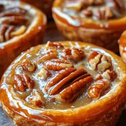 Sweet Little Pecan Delights are more than just a dessert; they are a delightful bite-sized treat that brings together the rich, nutty flavor of pecans with a buttery, flaky crust. Ideal for gatherings, holidays, or simply to indulge in at home, these tiny tarts are a crowd-pleaser that anyone with a sweet tooth will appreciate. Not only are they easy to make, but they also offer a unique twist that sets them apart from more traditional desserts, making them a favorite among both novice and experienced bakers alike.
