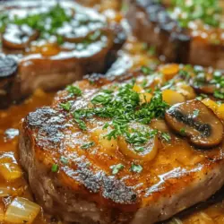 In the world of comfort food, few dishes evoke the same warmth and nostalgia as Smothered Pork Chops with Creamy Mushroom Gravy. This hearty meal is a staple in many households, combining succulent pork with a rich, velvety sauce that brings family and friends together around the dinner table. The appeal of this dish lies not only in its comforting flavors but also in its ability to transform a simple meal into a culinary experience that feels both special and homely.