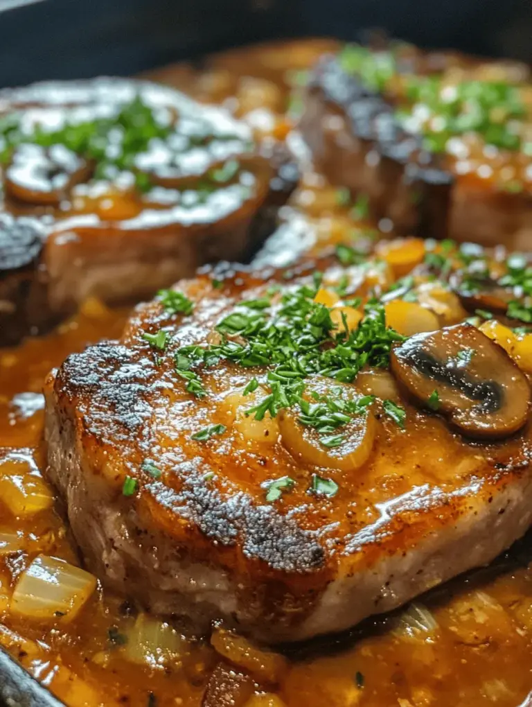 In the world of comfort food, few dishes evoke the same warmth and nostalgia as Smothered Pork Chops with Creamy Mushroom Gravy. This hearty meal is a staple in many households, combining succulent pork with a rich, velvety sauce that brings family and friends together around the dinner table. The appeal of this dish lies not only in its comforting flavors but also in its ability to transform a simple meal into a culinary experience that feels both special and homely.