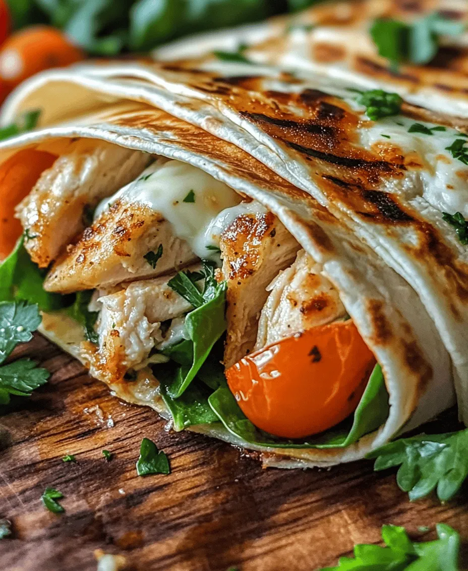 Wraps have emerged as a go-to meal option for many, owing to their convenience and adaptability. Whether you're on the run, packing lunch for work, or enjoying a relaxed dinner at home, wraps offer a satisfying and nutritious way to enjoy a variety of flavors. Among the myriad of wrap recipes available, Savory Chicken Wraps with Garlic and Cheese Delight stand out as a favorite. This delightful dish marries the rich flavors of garlic and cheese with tender chicken, creating an irresistible wrap that’s sure to please.