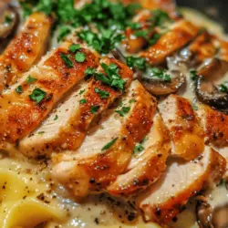 If you’re searching for a dish that combines comfort, richness, and ease of preparation, look no further than Creamy Chicken Mushroom Stroganoff. This delightful recipe brings together tender chicken, earthy mushrooms, and a luxurious creamy sauce to create a meal that warms the heart and satisfies the palate. Originating in Russia during the 19th century, stroganoff has evolved from its humble beginnings into a versatile dish enjoyed around the globe. While the classic version often features beef, variations like this chicken rendition have become popular for their lighter profile and accessibility.
