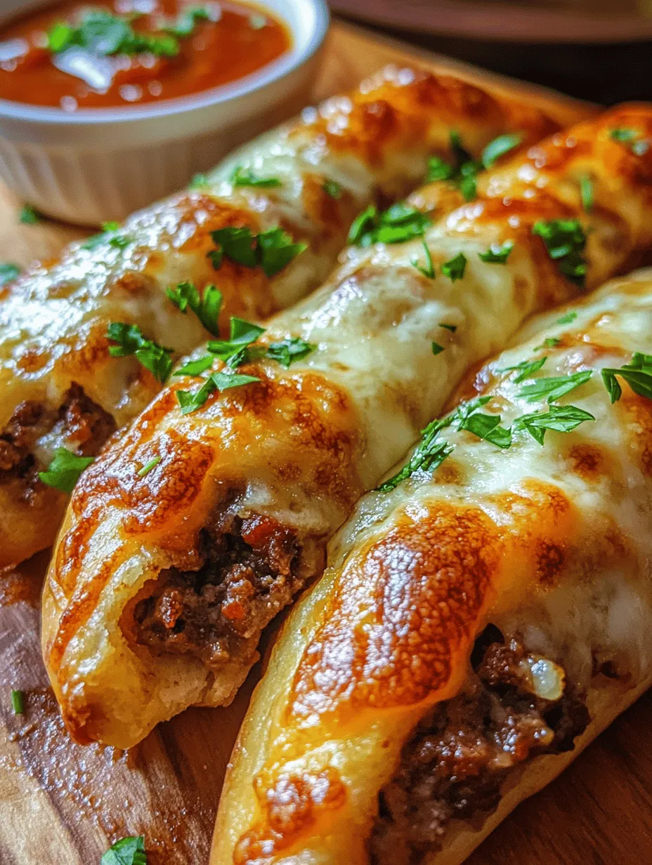 Philly Cheesesteak Stuffed Cheesy Breadsticks bring a delightful twist to a beloved classic, combining the rich, savory flavors of a traditional cheesesteak into a fun and shareable appetizer. Originating in the heart of Philadelphia, the cheesesteak has become a staple in American cuisine, known for its tender beef, melted cheese, and a variety of toppings. This recipe takes those iconic elements and wraps them in a warm, cheesy breadstick, making for the perfect party food or game day treat.
