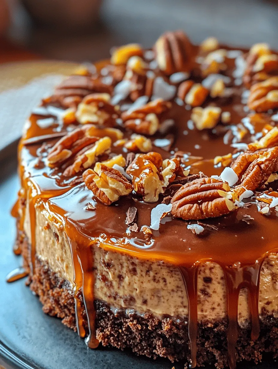 Imagine a dessert that seamlessly marries the rich flavors of a traditional German chocolate cake with the smooth, velvety texture of a cheesecake. This is precisely what the Decadent German Chocolate Cheesecake offers—a luxurious treat that is sure to impress your family and friends. The combination of chocolate, coconut, and pecans creates a harmonious blend that is both indulgent and satisfying. This cheesecake is not only a feast for the taste buds but also a visual delight, making it perfect for special occasions such as birthdays, holidays, or any gathering where you want to make a memorable impression.