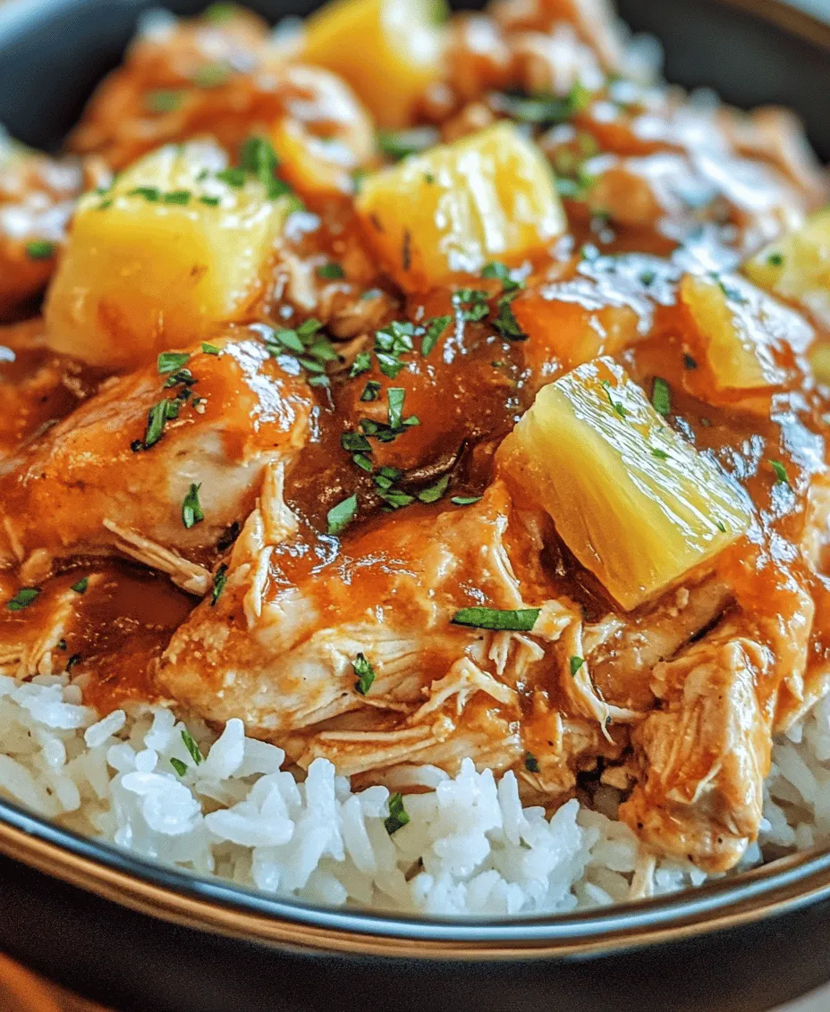 Welcome to the world of simple yet delicious cooking with the Tropical Delight: 3-Ingredient Crock Pot Sweet Pineapple Chicken. This recipe is not only a delightful blend of savory and sweet flavors, but it also embodies the essence of hassle-free meal preparation. In our fast-paced lives, finding the time to cook nutritious and flavorful meals can often feel like a daunting task. Fortunately, this recipe offers a solution. With just three accessible ingredients, you can create a mouthwatering dish that requires minimal effort and maximum taste.