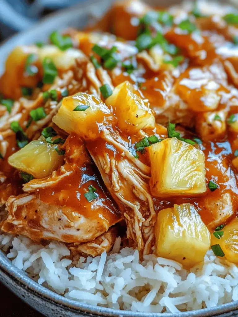 Welcome to the world of simple yet delicious cooking with the Tropical Delight: 3-Ingredient Crock Pot Sweet Pineapple Chicken. This recipe is not only a delightful blend of savory and sweet flavors, but it also embodies the essence of hassle-free meal preparation. In our fast-paced lives, finding the time to cook nutritious and flavorful meals can often feel like a daunting task. Fortunately, this recipe offers a solution. With just three accessible ingredients, you can create a mouthwatering dish that requires minimal effort and maximum taste.