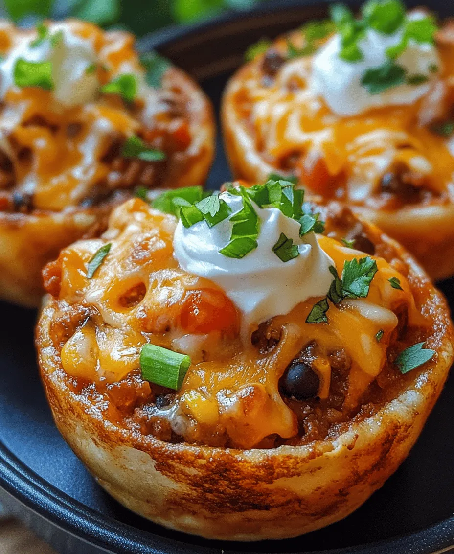 Taco cupcakes represent a playful fusion of traditional taco ingredients and modern culinary creativity. They typically consist of a savory cupcake base filled with taco-inspired ingredients, making them quite distinct from traditional tacos. In a conventional taco, ingredients are layered within a tortilla shell, allowing for the individual flavors to meld together. However, taco cupcakes take this concept to another level by offering a hand-held, bite-sized alternative that is as fun to eat as it is to make.