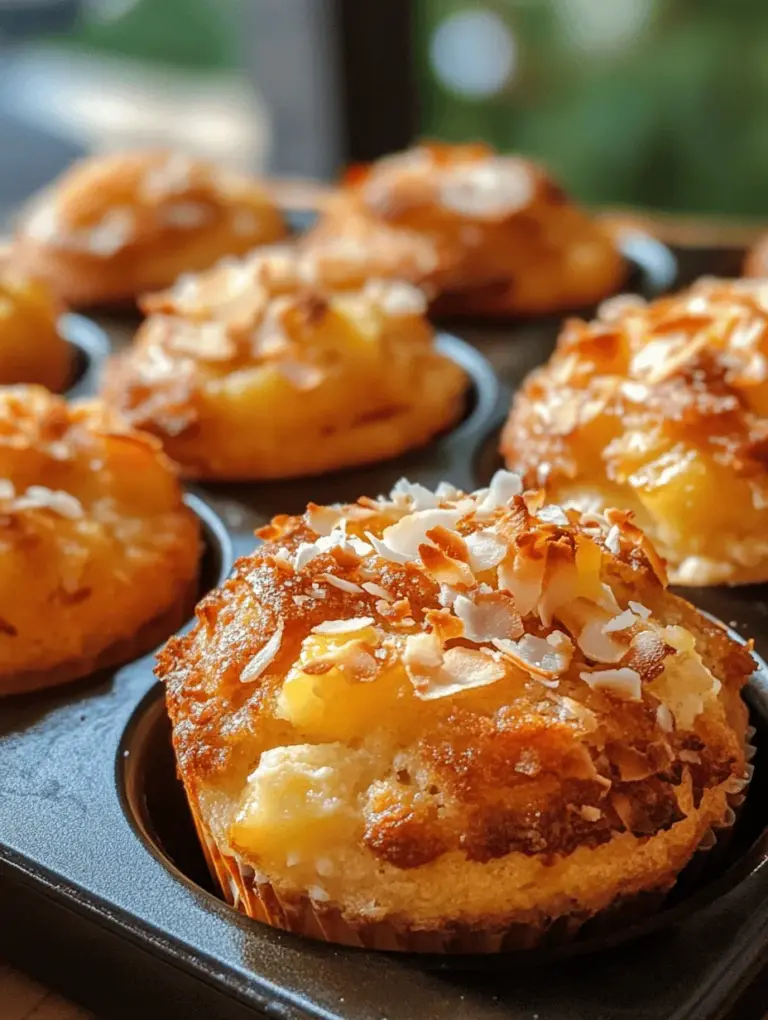 If you’re seeking a delightful way to start your day or a satisfying snack that combines health and flavor, look no further than Coconut and Pineapple Cottage Cheese Muffins. This unique recipe combines the tropical tastes of coconut and pineapple with the creamy goodness of cottage cheese, resulting in a muffin that is not only luscious but also nourishing. With their light, fluffy texture and a hint of sweetness, these muffins are perfect for breakfast, a midday snack, or even a guilt-free dessert.