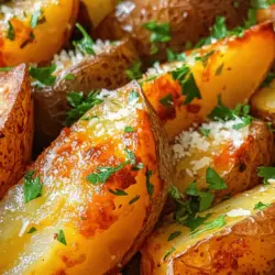 In the realm of comfort food, few dishes can rival the satisfaction of crispy baked garlic Parmesan potato wedges. This delightful recipe combines the earthy flavor of russet potatoes with the robust notes of garlic and the rich, savory essence of Parmesan cheese. Whether enjoyed as a side dish to complement a hearty entrée, a snack to satiate those midday cravings, or an appetizer to kick off a gathering, these potato wedges are not only easy to prepare but also promise a crunchy exterior and a tender interior that will have everyone reaching for more.