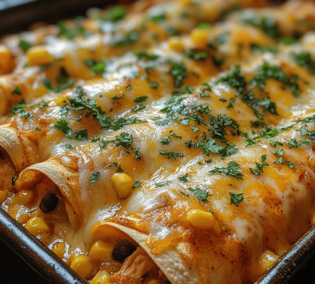 Enchiladas are a quintessential Mexican dish that has won the hearts of food lovers around the globe. With their warm tortillas rolled around a savory filling and smothered in a variety of sauces, enchiladas combine comfort and flavor in every bite. They are versatile enough to cater to a range of palates and dietary preferences, making them perfect for family gatherings, dinner parties, or even a cozy night in. Today, we’ll dive into a delightful recipe for Flavorful Fiesta Chicken Enchiladas, a dish that celebrates vibrant ingredients and easy preparation. This recipe is inspired by traditional Mexican flavors, but it also incorporates a few modern twists, ensuring a fiesta of flavors that everyone will enjoy.