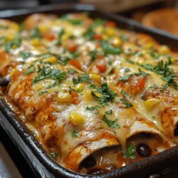 Enchiladas are a quintessential Mexican dish that has won the hearts of food lovers around the globe. With their warm tortillas rolled around a savory filling and smothered in a variety of sauces, enchiladas combine comfort and flavor in every bite. They are versatile enough to cater to a range of palates and dietary preferences, making them perfect for family gatherings, dinner parties, or even a cozy night in. Today, we’ll dive into a delightful recipe for Flavorful Fiesta Chicken Enchiladas, a dish that celebrates vibrant ingredients and easy preparation. This recipe is inspired by traditional Mexican flavors, but it also incorporates a few modern twists, ensuring a fiesta of flavors that everyone will enjoy.