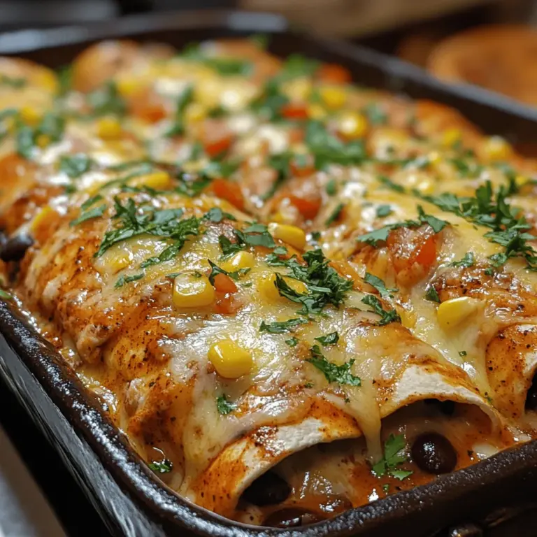 Enchiladas are a quintessential Mexican dish that has won the hearts of food lovers around the globe. With their warm tortillas rolled around a savory filling and smothered in a variety of sauces, enchiladas combine comfort and flavor in every bite. They are versatile enough to cater to a range of palates and dietary preferences, making them perfect for family gatherings, dinner parties, or even a cozy night in. Today, we’ll dive into a delightful recipe for Flavorful Fiesta Chicken Enchiladas, a dish that celebrates vibrant ingredients and easy preparation. This recipe is inspired by traditional Mexican flavors, but it also incorporates a few modern twists, ensuring a fiesta of flavors that everyone will enjoy.