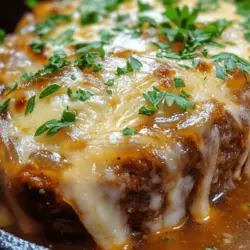 Meatloaf is not just a meal; it’s a nostalgic reminder of home-cooked dinners and family gatherings. This classic comfort food has been a staple in American households for generations, known for its simplicity and heartiness. Traditionally made from a blend of ground meats, breadcrumbs, and a variety of seasonings, meatloaf offers a canvas for creativity in the kitchen. However, if you’re looking to elevate this beloved dish, we have just the recipe for you: French Onion Meatloaf.